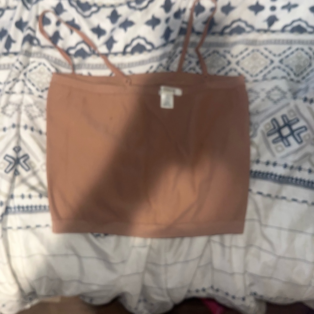 Women's Tan Crop Top